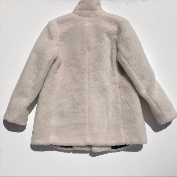 J. Crew Yuna Teddy Faux Fur Jacket in Cream medium - Picture 4 of 8